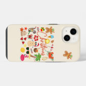 Coque Pour iPhone 14 Noël tropical (Verso Horizontal)