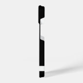 Coque Pour iPhone 14 Noir Blanc moderne Monogramme professionnel (Côté gauche)