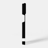 Coque Pour iPhone 14 Noir Blanc moderne Monogramme professionnel (Côté droit)
