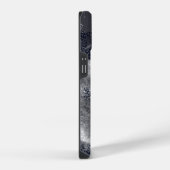 Coque Pour iPhone 14 Noir et blanc Moderne Abstrait Style (Côté droit)