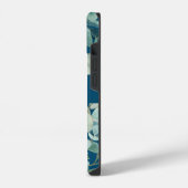 Coque Pour iPhone 14 Nom botanique vert unique en calligraphie monogram (Côté gauche)