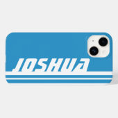 Coque Pour iPhone 14 Nom ciel bleu & blanc strié coque iphone sport (Verso (horizontal))