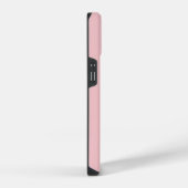 Coque Pour iPhone 14 Nom de script moderne élégant simple rose uni (Côté droit)