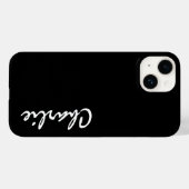Coque Pour iPhone 14 Nom personnalisé iPhone 14 Coque (Verso (horizontal))
