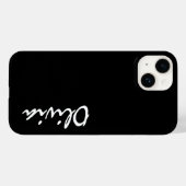 Coque Pour iPhone 14 Nom personnalisé iPhone 14 Coque (Verso (horizontal))