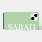Coque Pour iPhone 14 Nom personnalisé Simple Moderne Minimaliste Élégan (Verso Horizontal)