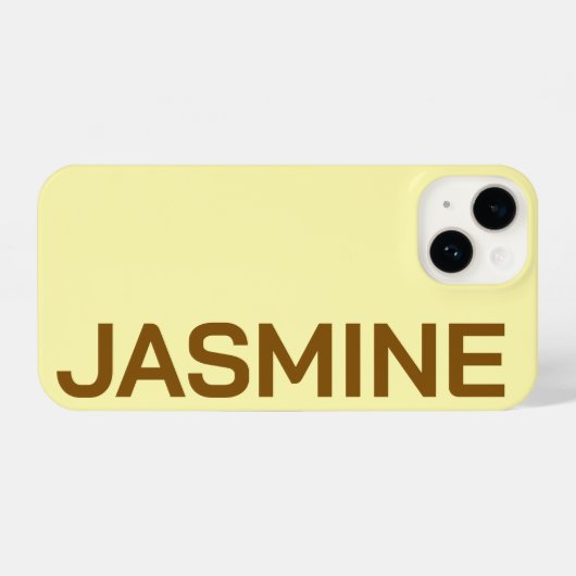 Coque Pour iPhone 14 Nom personnalisé Simple Monogramme minimal Moderne (Verso Horizontal)