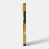 Coque Pour iPhone 14 note musicale cool sur mesure sur bois, rustique (Côté gauche)