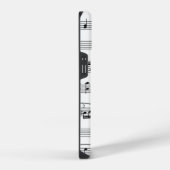 Coque Pour iPhone 14 notes de musique (Côté droit)