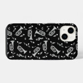 Coque Pour iPhone 14 Notes de musique Baritone (Verso Horizontal)