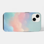 Coque Pour iPhone 14 Nuages pastel (Verso Horizontal)
