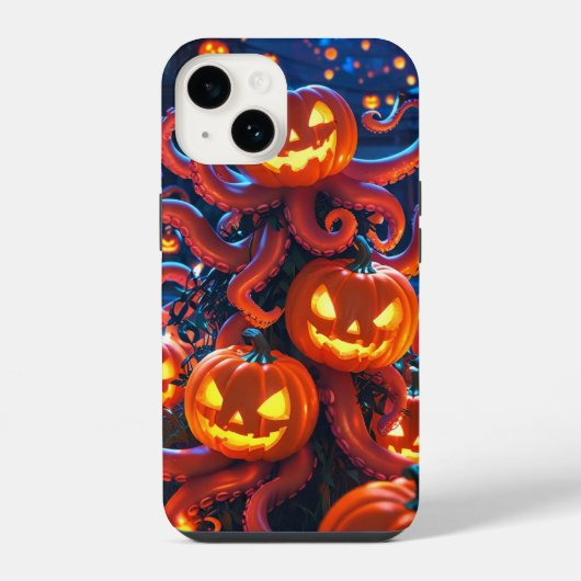 Coque Pour iPhone 14 Octo Citrouille (Verso)