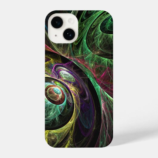 Coque Pour iPhone 14 OEil aux yeux Art Abstrait (Verso)