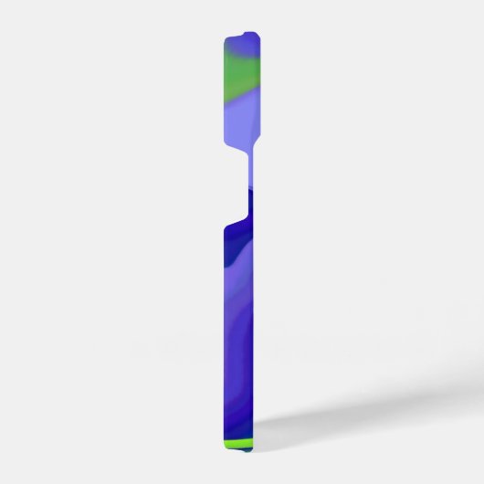 Coque Pour iPhone 14 Oeil mal, 3D Abstrait en vert bleu violet (Côté droit)