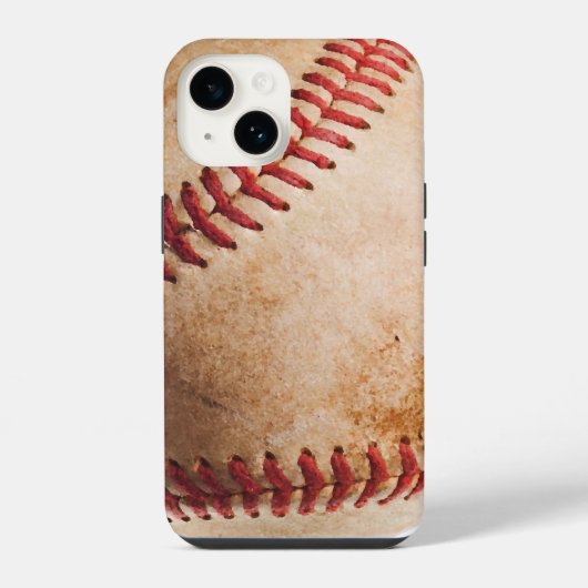 Coque Pour iPhone 14 Oeuvre De Baseball (Verso)