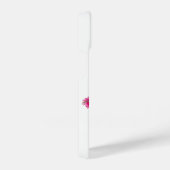 Coque Pour iPhone 14 Oiseau bleu et jaune avec des fleurs roses en dess (Côté droit)