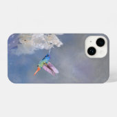 Coque Pour iPhone 14 Oiseau de mer Blanc Jardin Fleur Floral Art (Verso Horizontal)