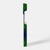 Coque Pour iPhone 14 Oliphant tartan bleu vert plaid (Côté gauche)