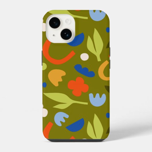 Coque Pour iPhone 14 Olive Meadow (Verso)