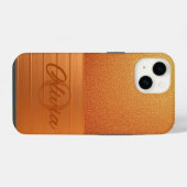 Coque Pour iPhone 14 Or doré (Verso Horizontal)