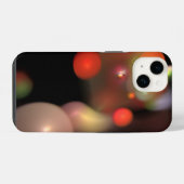 Coque Pour iPhone 14 ORANGE GREY QUANTUM BUBBLES Abstraits (Verso Horizontal)