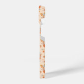 Coque Pour iPhone 14 Orange Peace Floral (Côté gauche)
