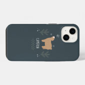 Coque Pour iPhone 14 Ours endormi (Verso Horizontal)