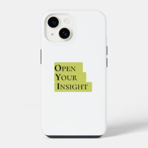 Coque Pour iPhone 14 Ouvrez votre perspicacité   Téléphone minimaliste 