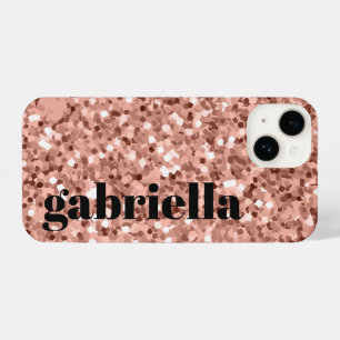 Coque Pour iPhone 14 Paillette rose