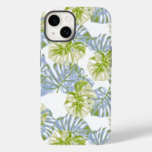 Coque Pour iPhone 14 Palmes tropicales Imprimer iPhone 14 Coque (Verso)