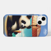 Coque Pour iPhone 14 Panda Bears (Verso Horizontal)