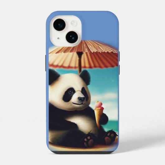 Coque Pour iPhone 14 Panda Bears (Verso)