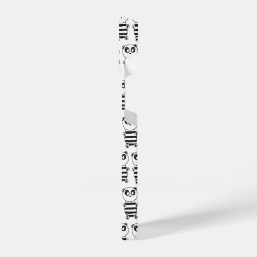 Coque Pour iPhone 14 Panda Kids (Côté gauche)