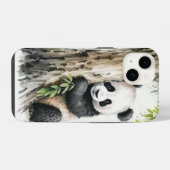 Coque Pour iPhone 14 Panda Ours Par Arbre (Verso Horizontal)