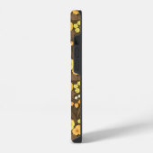 Coque Pour iPhone 14 Pansies jaunes, oiseaux et papillons (Côté gauche)