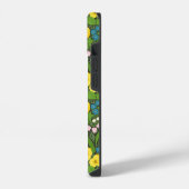 Coque Pour iPhone 14 Pansies jaunes, oiseaux et papillons (Côté gauche)