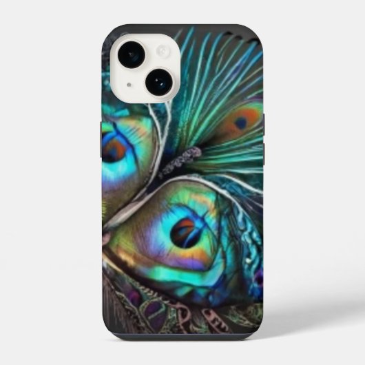 Coque Pour iPhone 14 Papillon Abstrait1 (Verso)