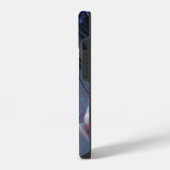 Coque Pour iPhone 14 Papillon Bleu (Côté gauche)