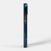 Coque Pour iPhone 14 Papillon Bleu (Côté droit)