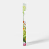 Coque Pour iPhone 14 Papillon Bleu Orange ailes (Côté gauche)