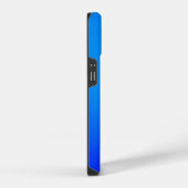 Coque Pour iPhone 14 Papillon Bleu sur Bleu Minimal (Côté droit)