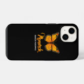 Coque Pour iPhone 14 Papillon monarque Danaus Plexippus (Verso Horizontal)