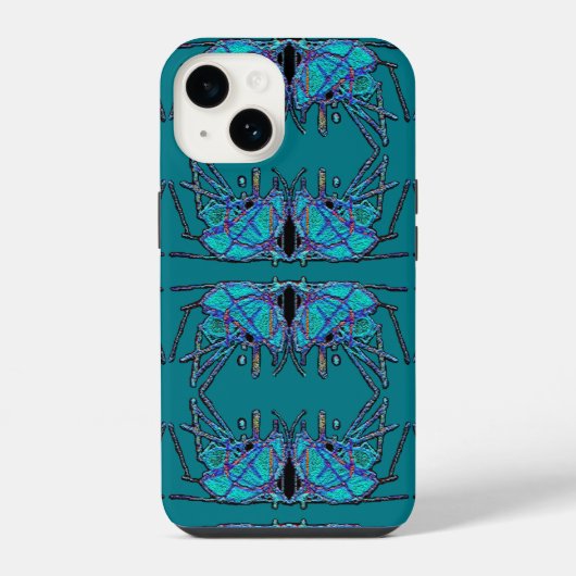 Coque Pour iPhone 14 Papillon spatial (Verso)