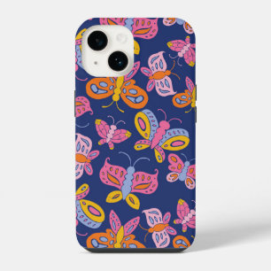 Coque Pour iPhone 14 papillons colorés
