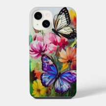 Papillons et fleurs