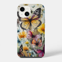 Papillons et fleurs