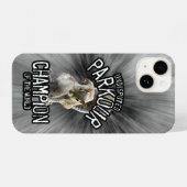 Coque Pour iPhone 14 Parkour Squirrel - drôle freerunning (Verso Horizontal)