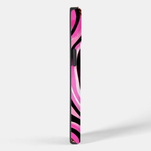 Coque Pour iPhone 14 Parties scintillant d'agate rose iPhone Mate Coque (Verso / Droite)