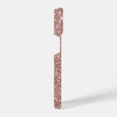 Coque Pour iPhone 14 Parties scintillant or rose personnalisée (Côté droit)