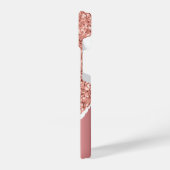 Coque Pour iPhone 14 Parties scintillant rose Gold Foil (Côté gauche)